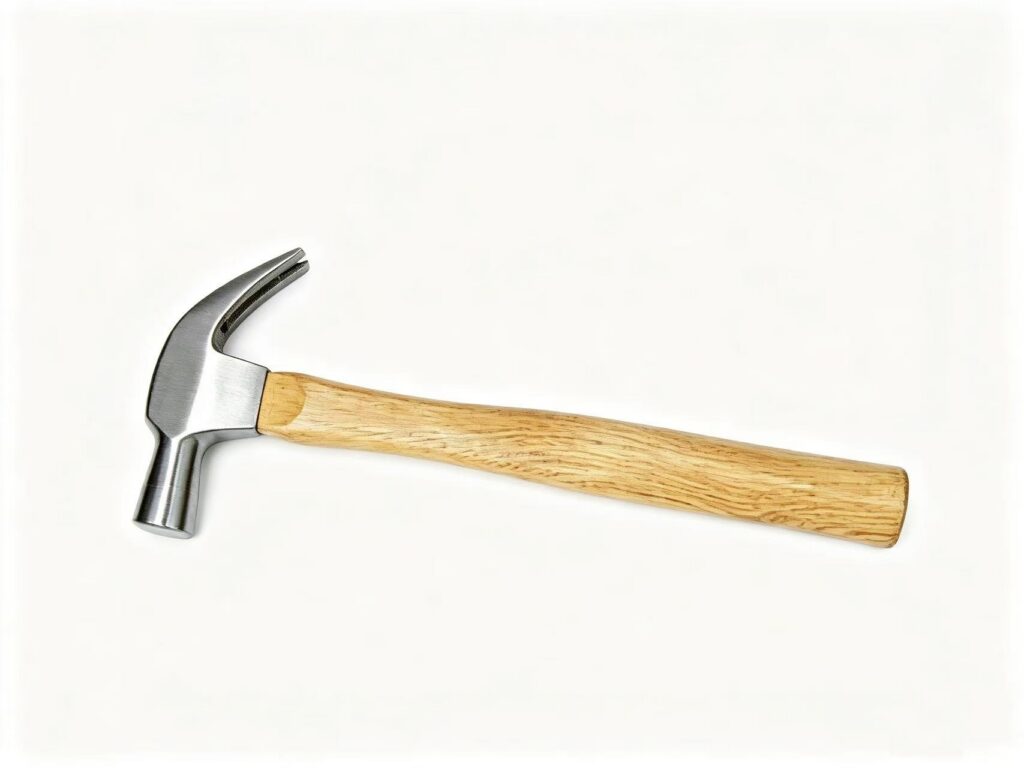 British Type Claw Hammer With Wooden Handle