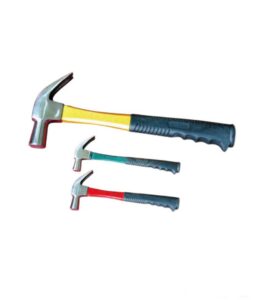 British Type Claw Hammer With Fiberglass Handle