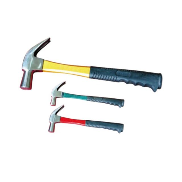 British Type Claw Hammer With Fiberglass Handle