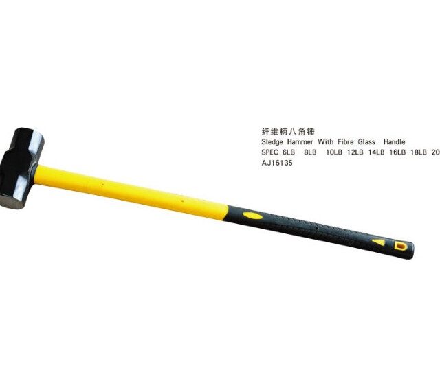 Sledge Hammer With Fibre Glass Handle