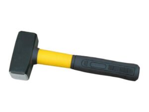 German Type Stoning Hammer With Half Plastic-Coating Handle