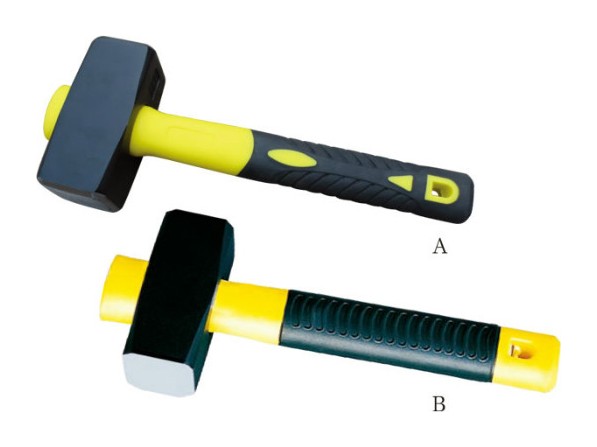 German Type Stoning Hammer With Self-locking Color-plastic Coating Handle