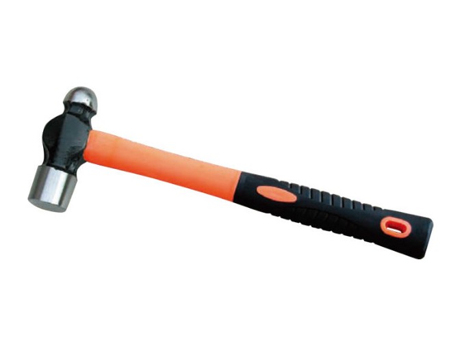 British Type Ball Pein Hammer With Plastic-Coating Handle