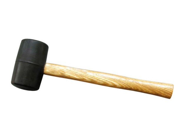 Rubber Mallet With Wooden Handle
