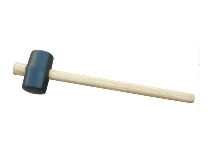 Rubber Mallet With Self-locking Wooden Handle