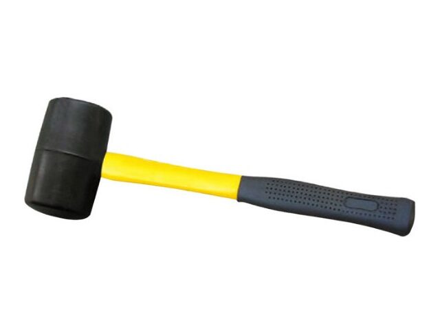 Rubber Mallet With Fibre Glass Handle