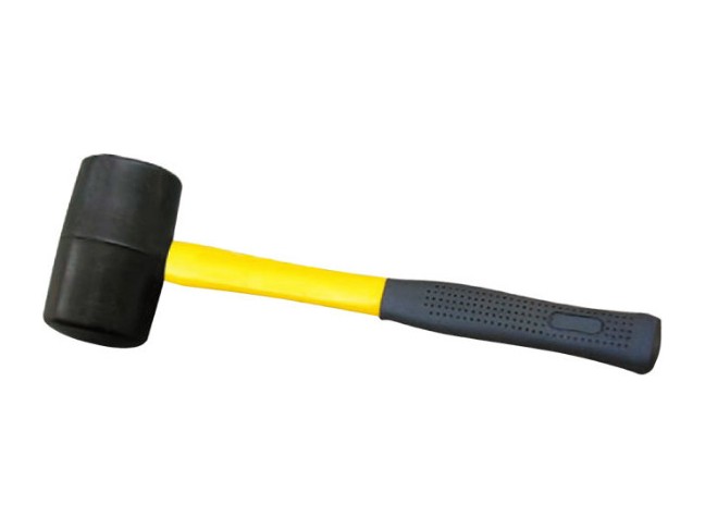 Rubber Mallet With Fibre Glass Handle