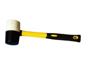 Rubber Mallet With Colour Plastic Coating Handle