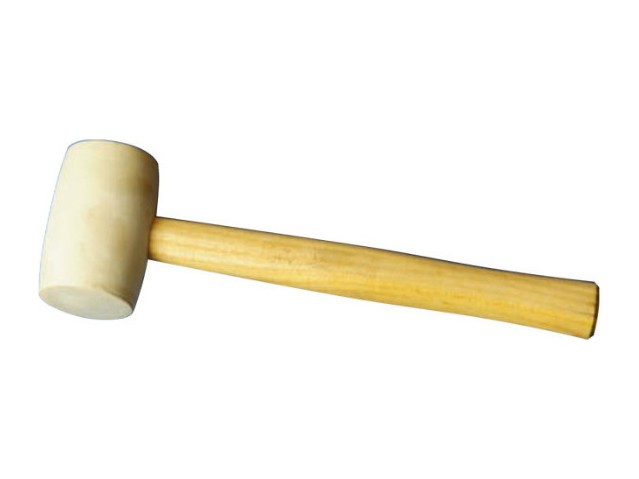 Rubber Mallet With Wooden Handle