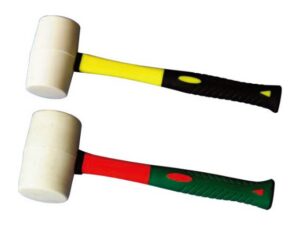 Rubber Mallet With Colour Plastic Coating Handle