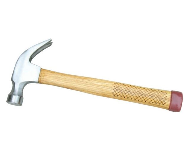 American Type Claw Hammer With Wooden Handle