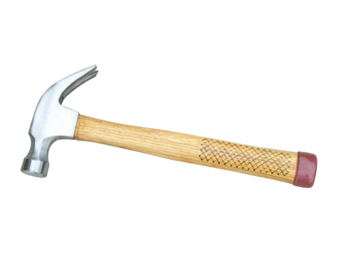 American Type Claw Hammer With Wooden Handle