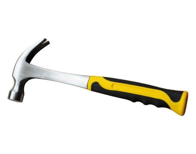 American Type Solid Claw Hammer With Color-plastic Handle