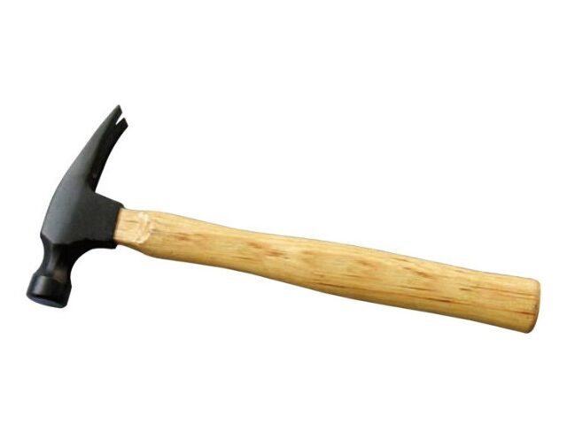 American Rectangular Claw Hammer With Wooden Handle