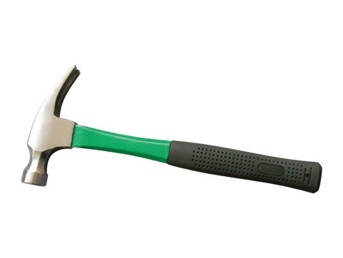 American Rectangular Claw Hammer With Fibre Glass Handle
