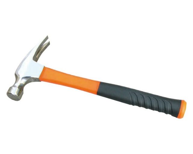 American Rectangular Claw Hammer With Fibre Glass Handle