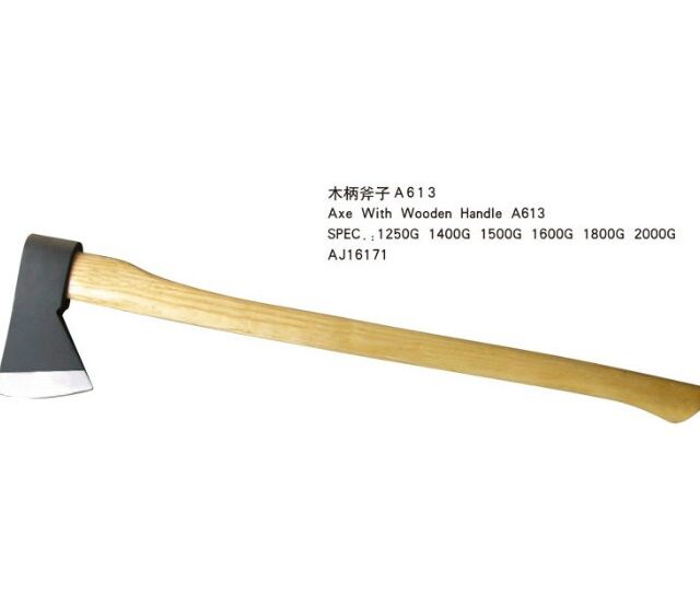 Axe With Wooden Handle A613