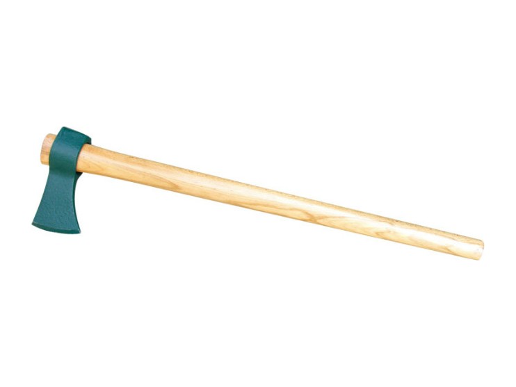 Axe With Self-locking Wooden Handle