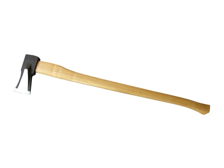 Axe With Wooden Handle, Black-lacquered Head