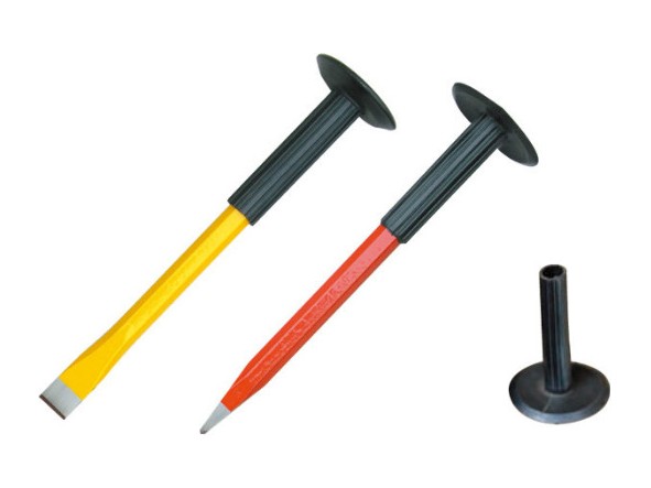 Hexagonal Cold Chisel With Rubber Holder