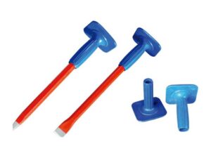 Hexagonal Cold Chisel With Rubber Holder