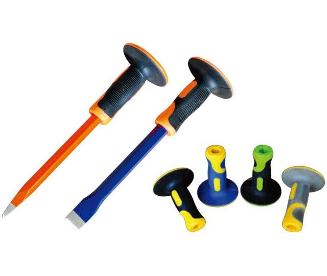 Hexagonal Cold Chisel With Rubber Holder