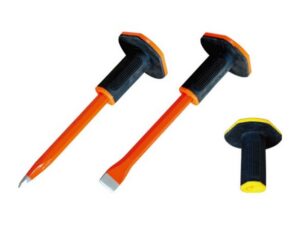 Hexagonal Cold Chisel With Rubber Holder