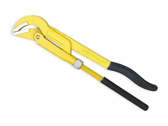 45 Degree Bent Nose Plastic Dipped Pipe Wrench