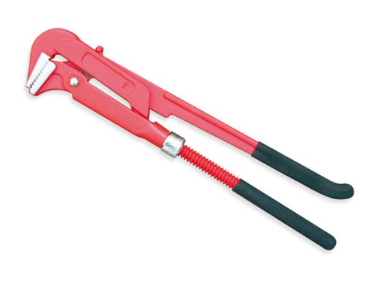 90 Degree Bent Nose Plastic Dipped Pipe Wrench
